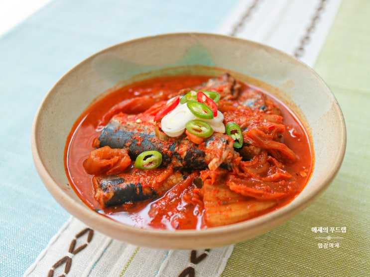  백종원 꽁치김치찌개 간 맞추기, 동원꽁치통조림 요리 신김치찜 만드는법