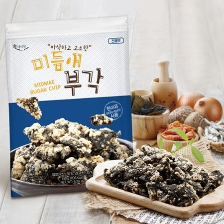 최근 인기있는 미듬애 부각 전통맛 대용량 150g x 3봉지 - 김부각, 상세페이지 참조 좋아요