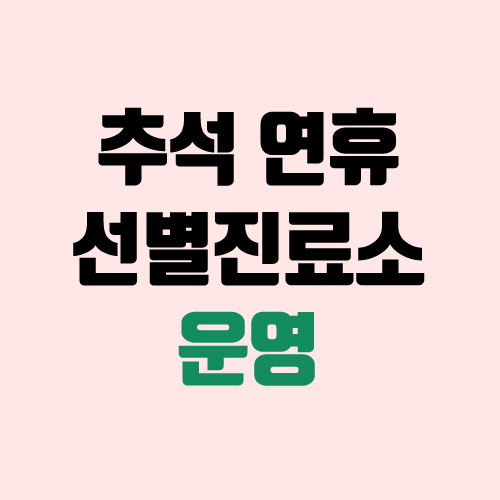 추석 연휴 선별진료소 운영 / 추석 거리두기 4단계 (추석 코로나 검사) 추석 연휴 선별진료소 운영 / 추석 거리두기 4단계 (추석 코로나 검사)