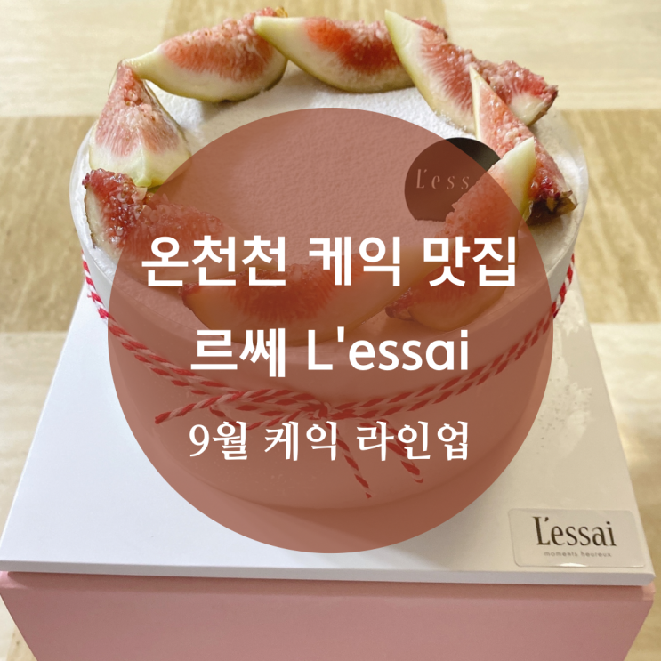  온천천 케익 맛집 르쎄 9월 라인업 총정리 + 무화과 케익 후기