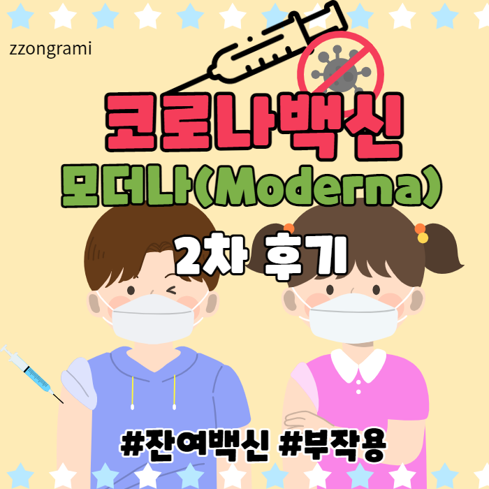 [정보 공유] 코로나 백신 모더나(Moderna) 2차 후기.