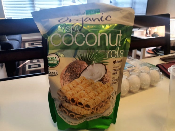 [미국 코스트코] 글루텐프리 유기농 코코넛롤 coconut rolls 과자 리뷰