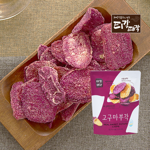 가성비 뛰어난 티각태각 해양심층수로 맛을 낸 고구마부각, 3개, 60g 추천해요