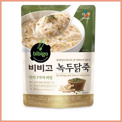  비비고 녹두닭죽 정보 