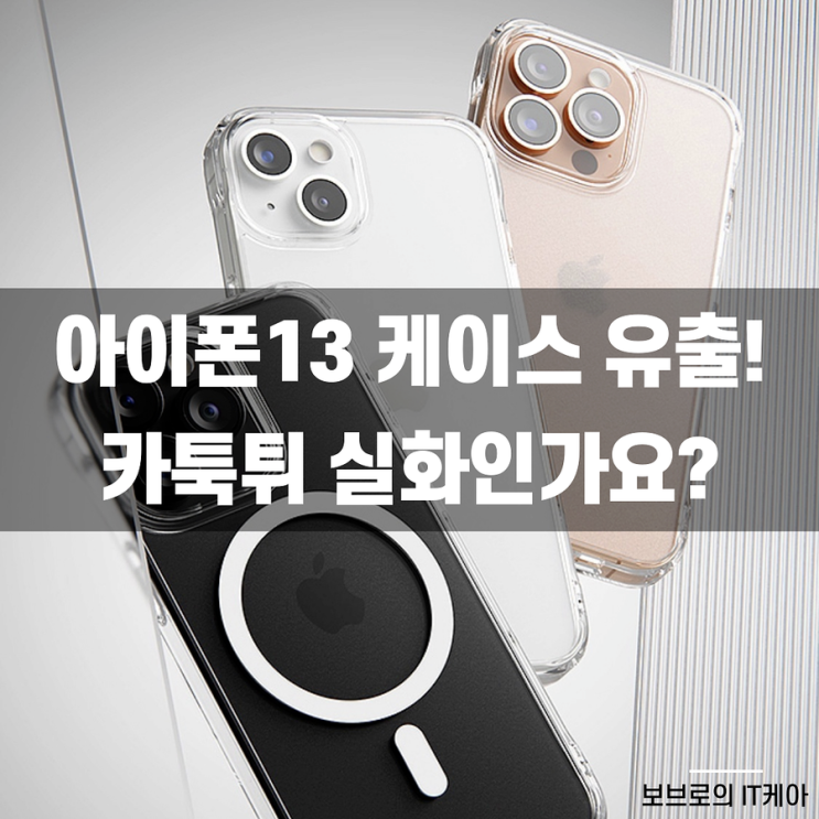  아이폰13 케이스 유출! 카툭튀 실화인가요?