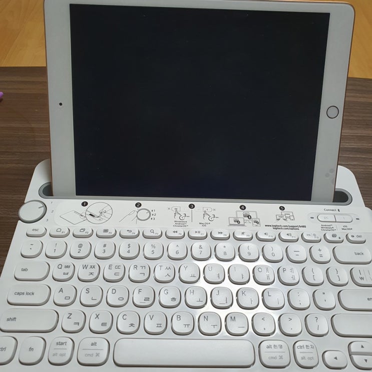  멀티 디바이스 블루투스 키보드 로지텍 K480 내돈내산 후기