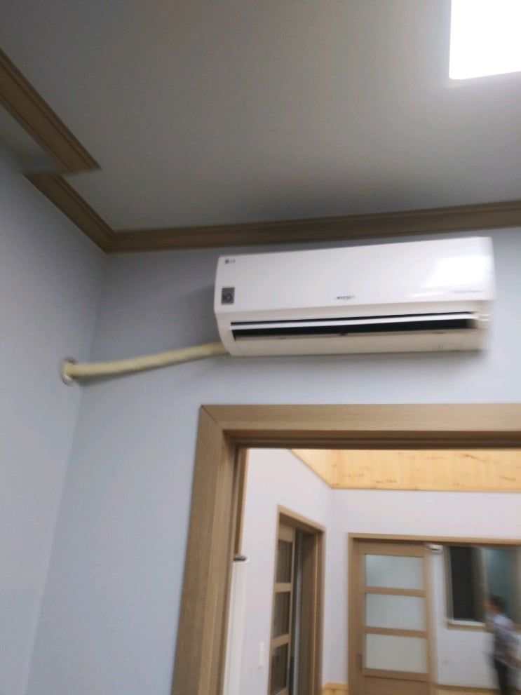  충주에어컨, 신니면 마을회관 에어컨 설치해드렸어요