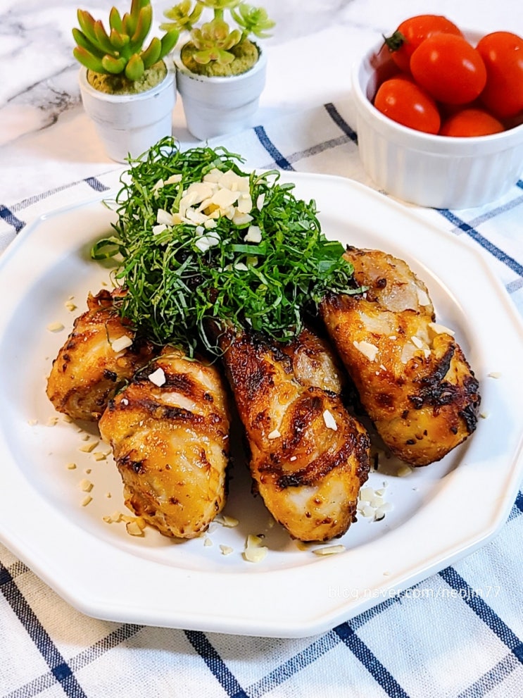 닭다리구이 단짠단짠 치킨 마늘간장소스 진짜로 꿀맛 닭다리 에어프라이어 요리 닭다리구이 단짠단짠 치킨 마늘간장소스 진짜로 꿀맛 닭다리 에어프라이어 요리