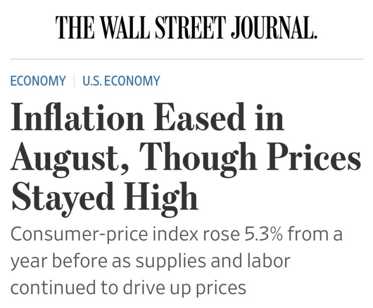 Inflation Eased in August, Though Prices Stayed High