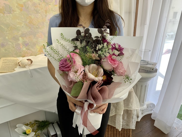 군자역꽃집 뮤엘플라워에서 핸드타이꽃다발 원데이클래스 군자역꽃집 뮤엘플라워에서 핸드타이꽃다발 원데이클래스