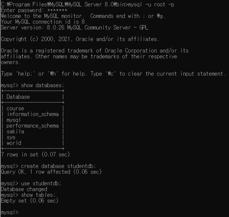 [MySQL] 테이블을 생성하고 수정해보자