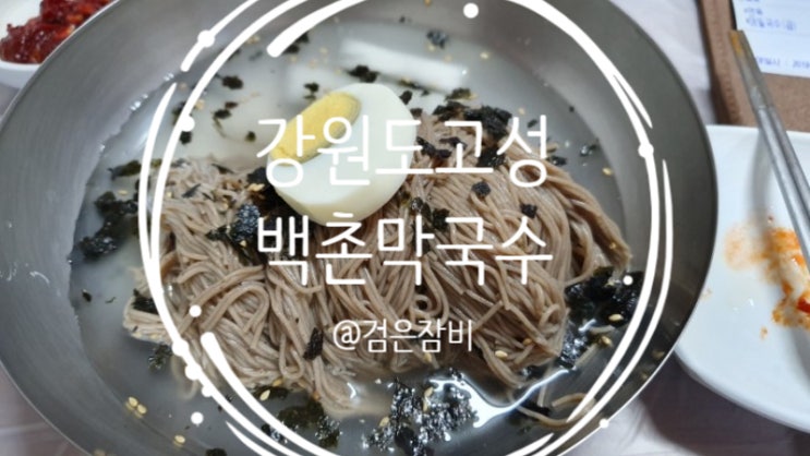  [2년 전 오늘] 강원도 고성 막국수 맛집 백촌막국수. 동치미육수는 정말 끝내준다?