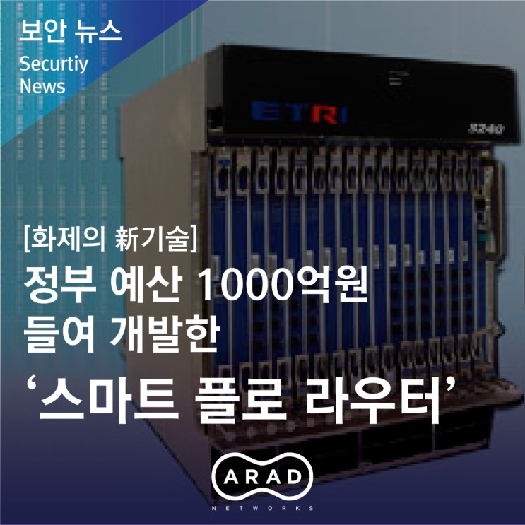 [월간 조선] (화제의 新기술) 정부 예산 1000억원 들여 개발한 ‘스마트 플로 라우터’