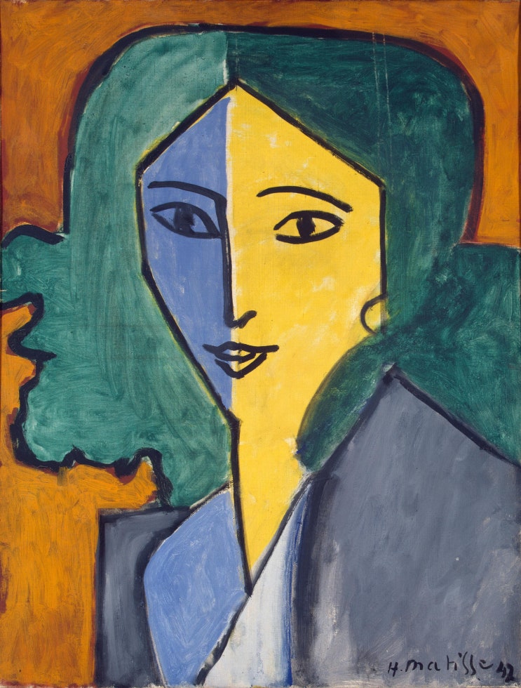  [9/15] 리디아 델렉토르스카야의 초상(Portrait of Lydia Delectorsk)-앙리 마티스(Henri Matisse)