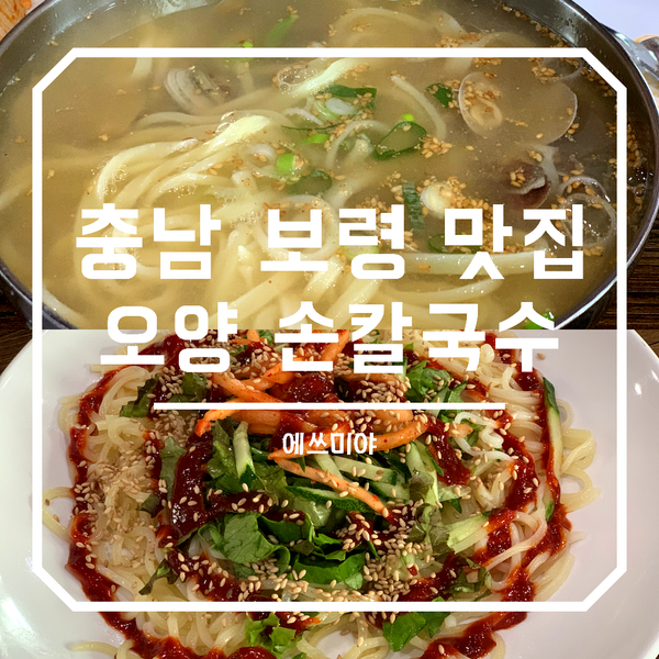  [보령 맛집] 충남 보령 1박 2일 여행 중 들린 오양 손칼국수