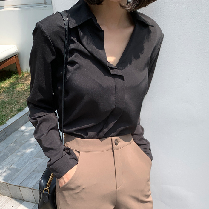 인기있는 빼빼 여성용 브이라인 카라넥 블라우스 추천합니다 인기있는 빼빼 여성용 브이라인 카라넥 블라우스 추천합니다