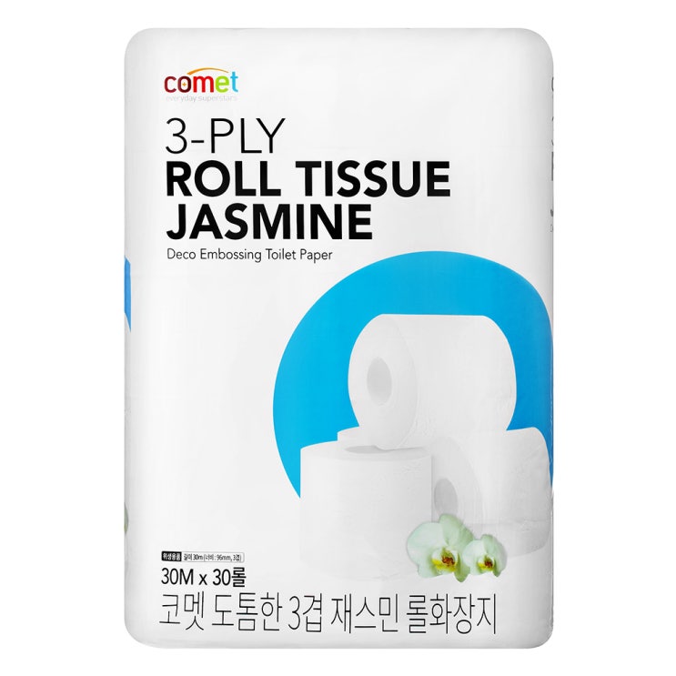 잘팔리는 코멧 3겹 재스민 롤화장지 30m, 30개입, 1개 좋아요 잘팔리는 코멧 3겹 재스민 롤화장지 30m, 30개입, 1개 좋아요
