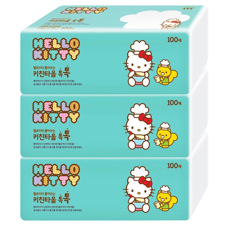 잘팔리는 헬로키티 뽑아쓰는키친타올3겹100매, 3개입, 1개 ··· 잘팔리는 헬로키티 뽑아쓰는키친타올3겹100매, 3개입, 1개 ···
