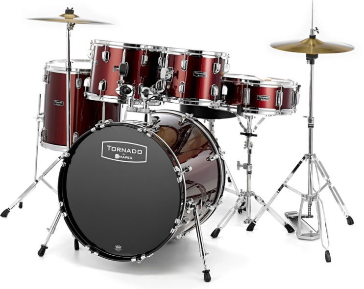 인기 많은 Mapex Tornado Junior Kit Dark Red MAPEX 토네이도 주니어 키트 다크 레드 ···