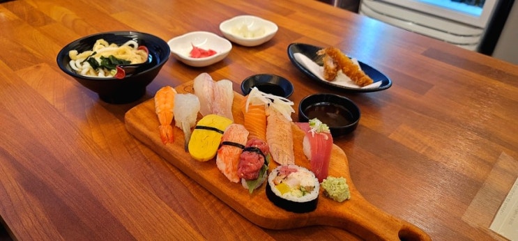 구미 옥계동 맛집, 스시다(초밥, 스시, 우동, 돈가스, 새우튀김)