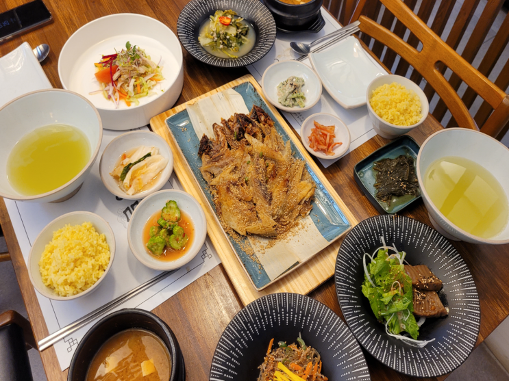  서구 만년동 보리굴비정식 맛집 : 만년한정담
