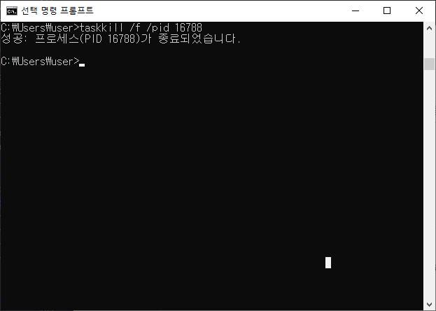  서버 기동 시 포트 중복