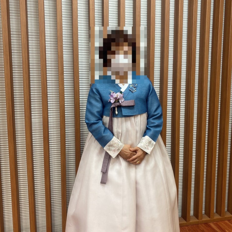  예향 한복 혼주 대여 후기, 갈래 치마 연출