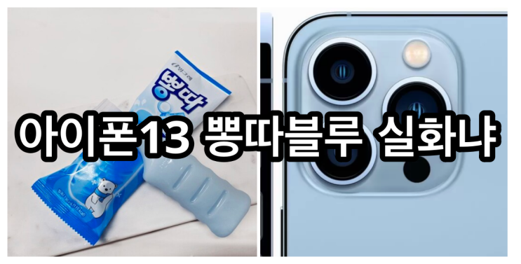아이폰 13 색상 시에라블루 영롱하다 아이폰 13 색상 시에라블루 영롱하다