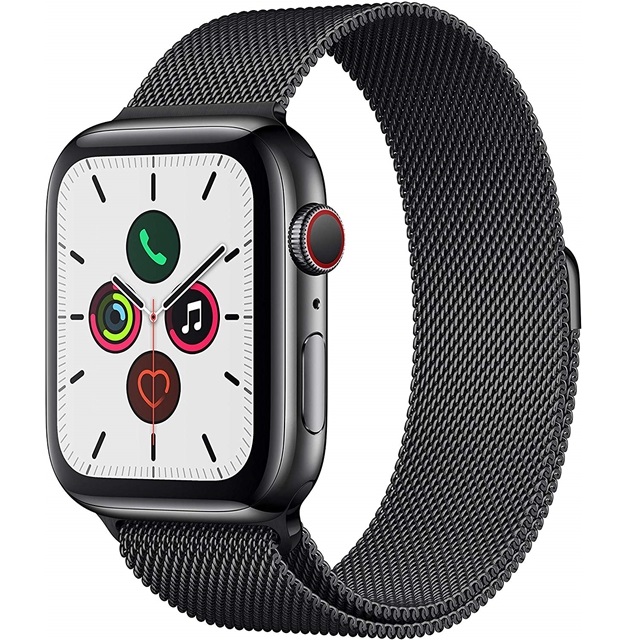 가성비갑 애플 Apple Watch Series 5 (GPS + Cellular) 44mm Space Black Stainless Steel Case with Milanese Lo 가성비갑 애플 Apple Watch Series 5 (GPS + Cellular) 44mm Space Black Stainless Steel Case with Milanese Lo