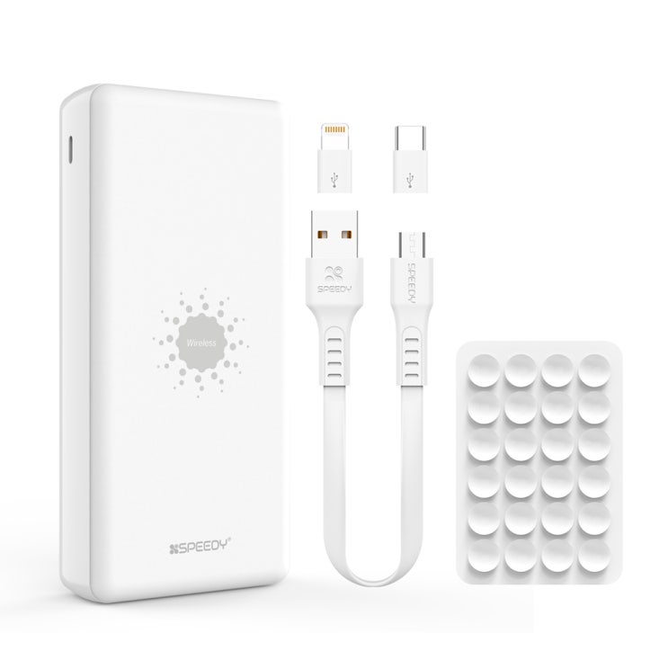 잘팔리는 SPEEDY 퓨어 멀티 무선W 보조배터리 20000mAh 멀티단자, SPE-PA202A5W, WHITE 좋아요 잘팔리는 SPEEDY 퓨어 멀티 무선W 보조배터리 20000mAh 멀티단자, SPE-PA202A5W, WHITE 좋아요