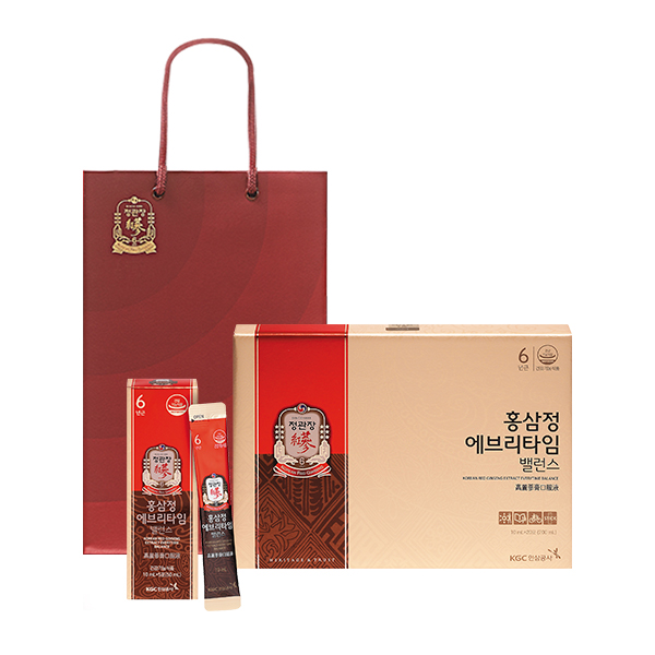 선호도 높은 정관장 홍삼정 에브리타임 밸런스 + 쇼핑백, 10ml, 20포 추천해요