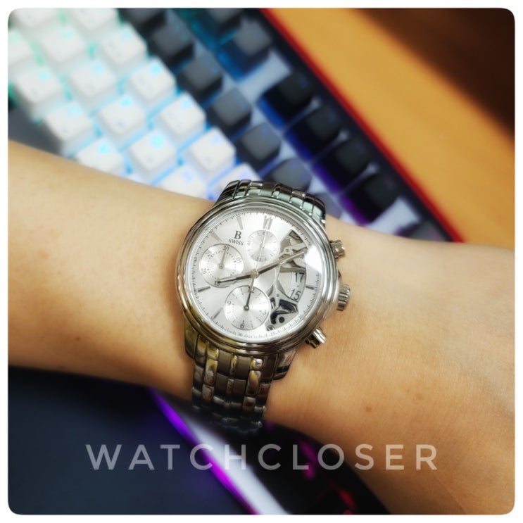  Daily on the wrist. B Swiss 오토매틱 크로노