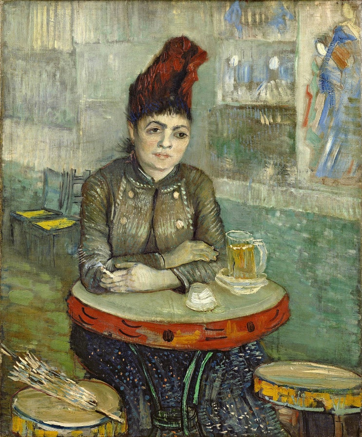 [9/24] 탕부랭 카페에 앉아있는 세가토리(Agostina Segatori Sitting in the Café du Tambourin)-반 고흐(Vincent van Gogh)