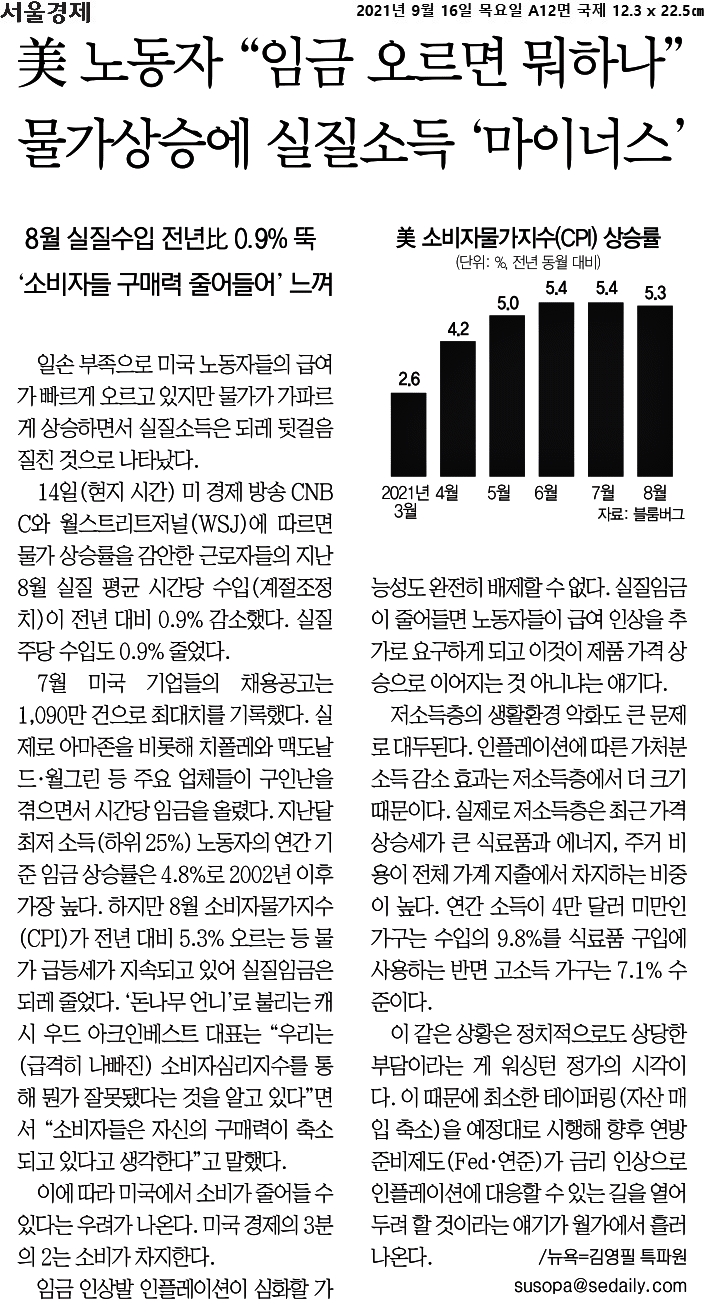  부자되는 경제뉴스 2021.09.16