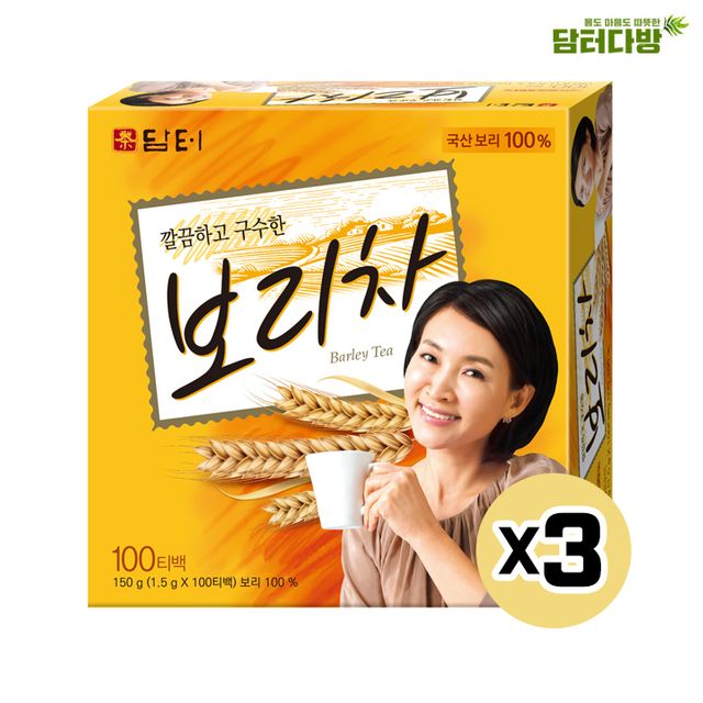  인지도 있는 담터 보리차 100티백 X3 식수대용보리차 차 담터보리차 차류 보리차대용량 찬물에도잘녹는보리 ysny, 1.5g, 300개 좋아요