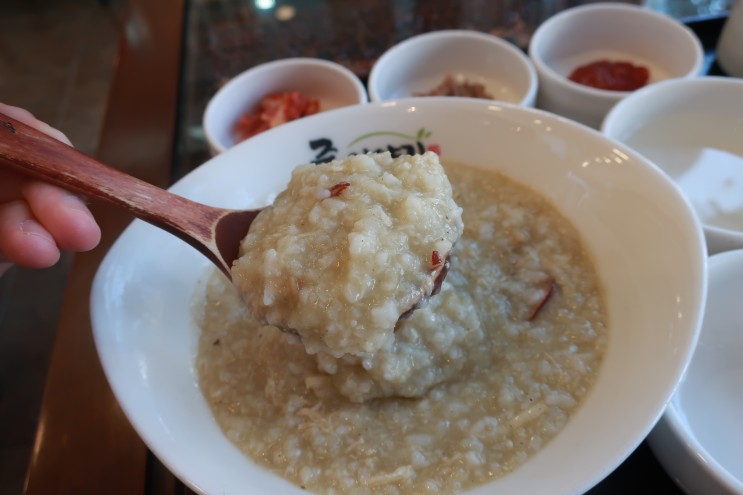 죽이야기 인천 삼산점에서 먹은 전복인삼닭죽(추석선물 추천)