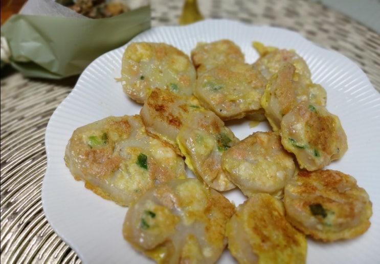 연근 요리 연근 두부 명란전 연근 요리 연근 두부 명란전