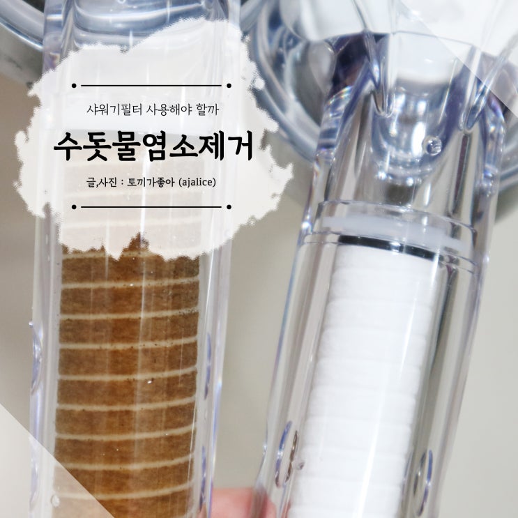 수돗물염소제거 닥터피엘 샤워기필터 사용 후 교체 후기 수돗물염소제거 닥터피엘 샤워기필터 사용 후 교체 후기