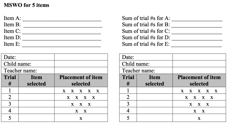 선호도 평가 Preference Assessment : 네이버 블로그