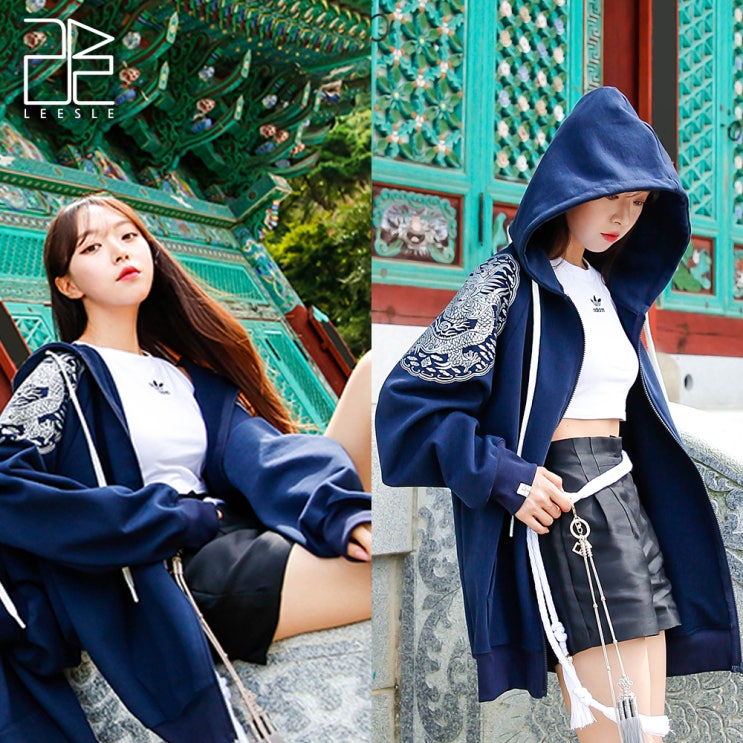  젠더리스한 걸크러쉬룩에 반하다, 걸스힙합옷으로 스트릿패션 후드집업추천
