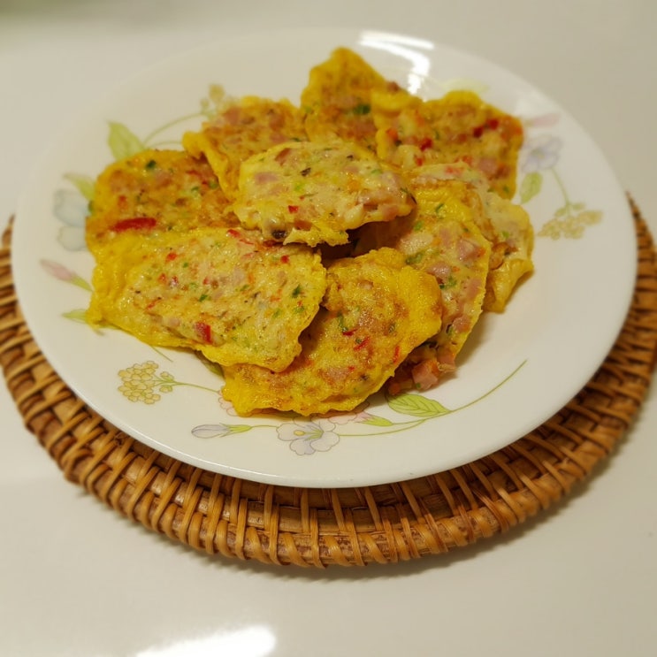  명절 남은 재료 활용요리[맛살햄야채전]