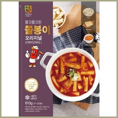  한양식품 쫄봉이 밀떡볶이 오리지널 610g (떡 200*2팩 야채어묵 60g*2팩 전용소스 45g*2팩 추천 