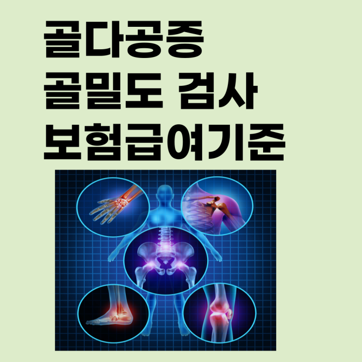  골다공증 보험급여 기준