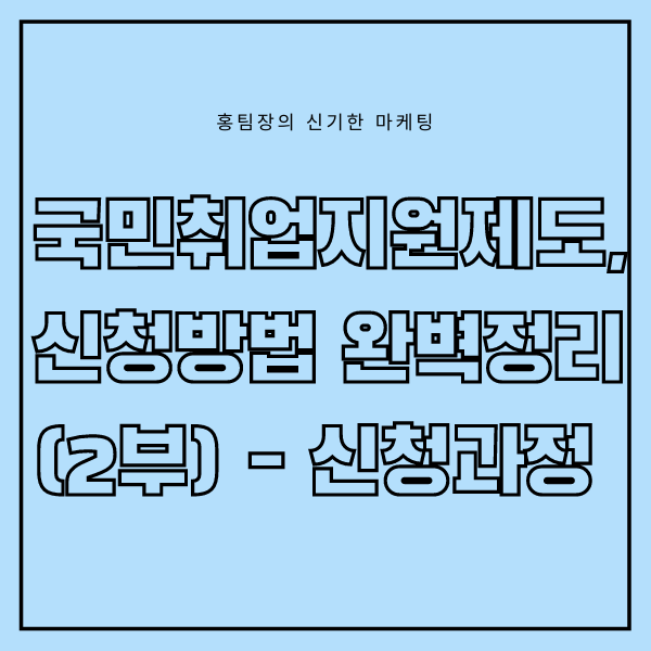  국민취업지원제도, 총 300만원 받기 위한 신청방법 완벽정리! (2부) - 신청과정