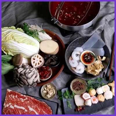  502TABLE 훠궈 쿠킹박스(2~3인분) 마라홍탕훠궈 샤브샤브 후기 