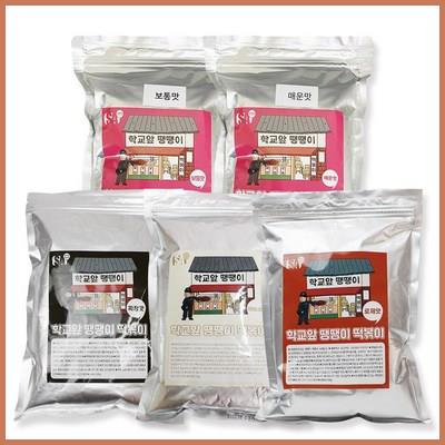  산아몰 학교 앞 땡땡이 떡볶이 대용량 분말 소스 500g 로제 까르보나라 짜장 매운맛 꿀정보 