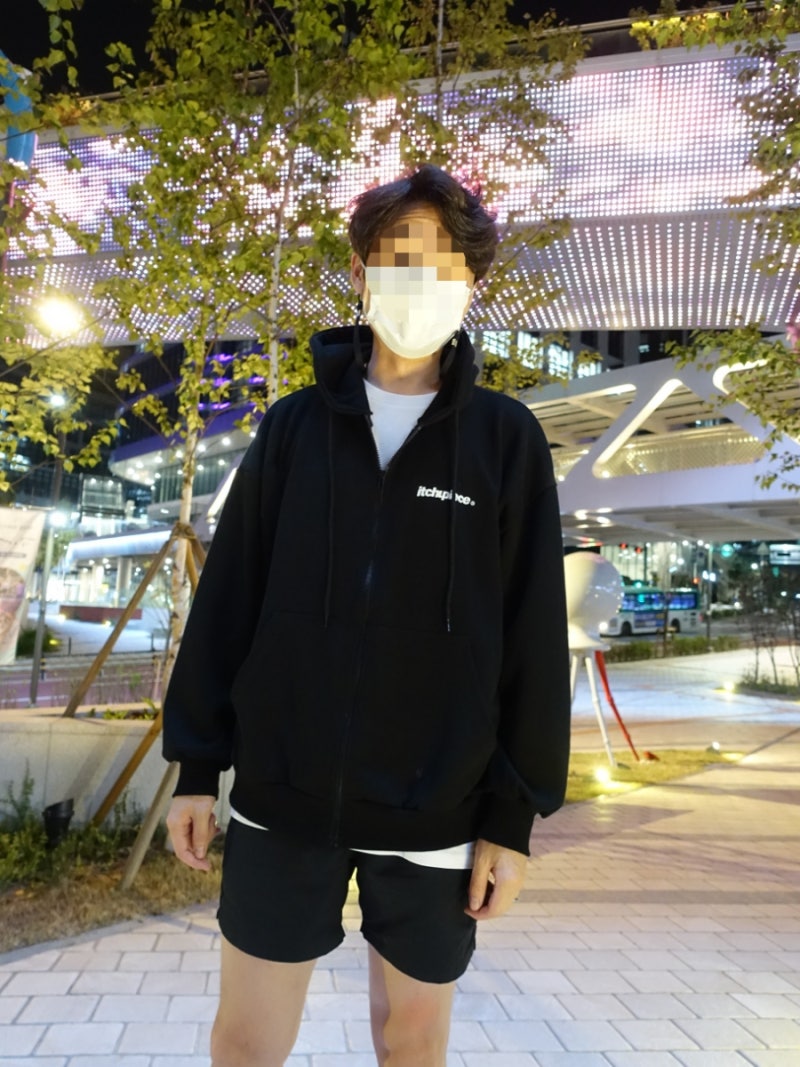 잇츄 후드집업 뚱뚱한 여자 가을 코디