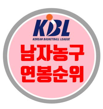 남자 프로농구(KBL) 연봉 순위 TOP30