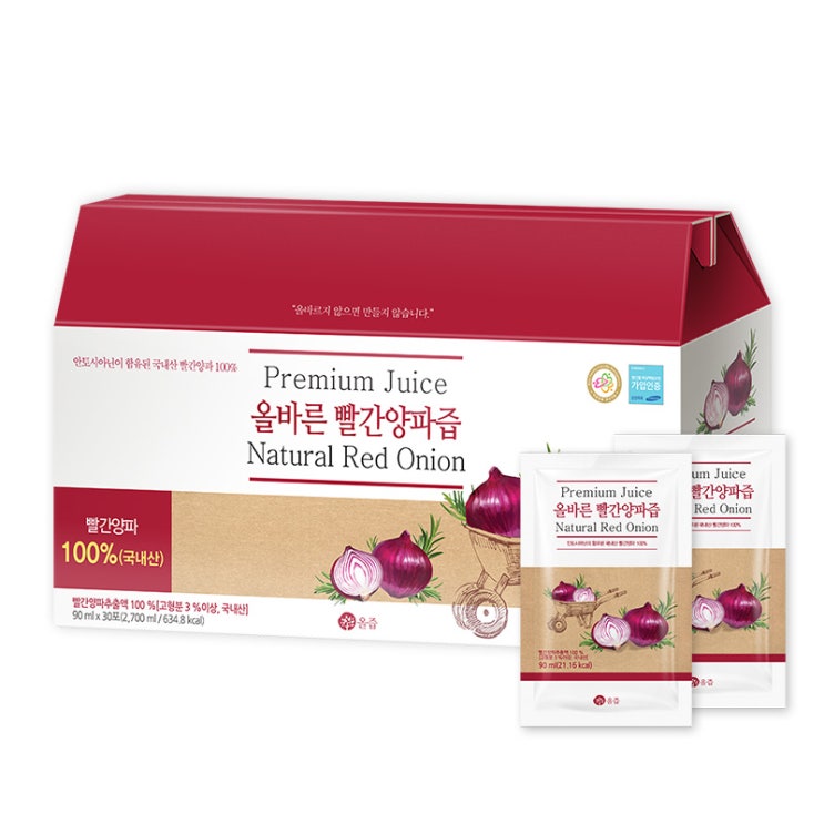 선택고민 해결 올즙 올바른 빨간양파즙, 90ml, 30개 ···