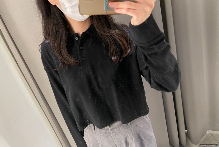 ZARA 코엑스몰 편하게입을 수 있는 긴팔 자라 카라티